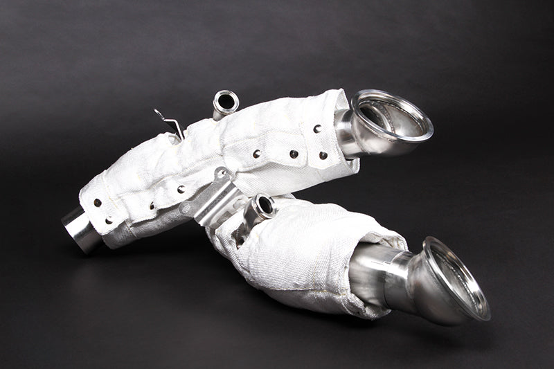 Capristo Ferrari SF90 - Cat Spare Downpipes + Heat Protection