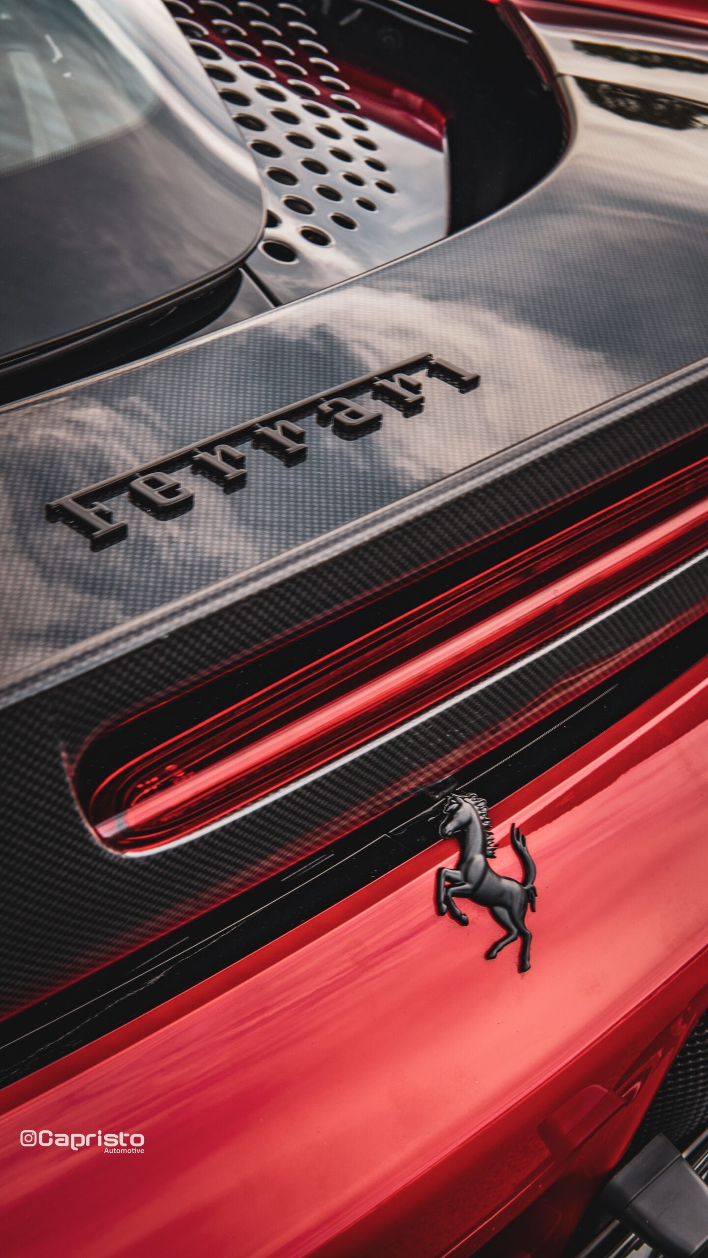 Capristo Ferrari SF90 - Carbon Fiber Rear Spoiler