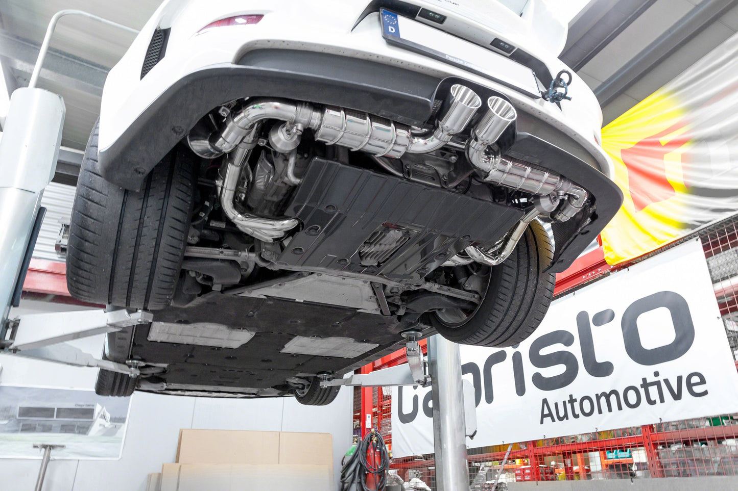 Capristo Porsche 991.1 GT3/3RS - SET: Valved Exhaust, Headers, Sport Cats, and Carbon Engine Cover (CES3)