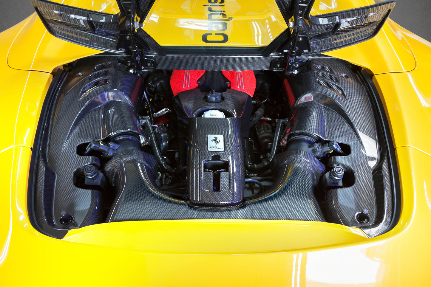 Capristo Ferrari 488 GTS / Pista Spider - Carbon Fiber Engine Side Covers