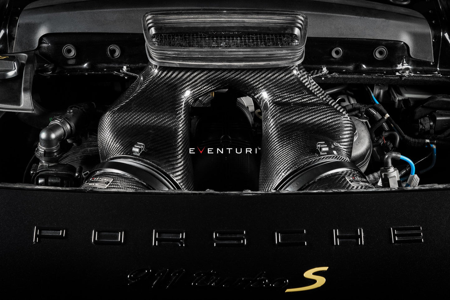 Capristo Eventuri Porsche 991.1/2 Turbo/S Black Carbon Intake System