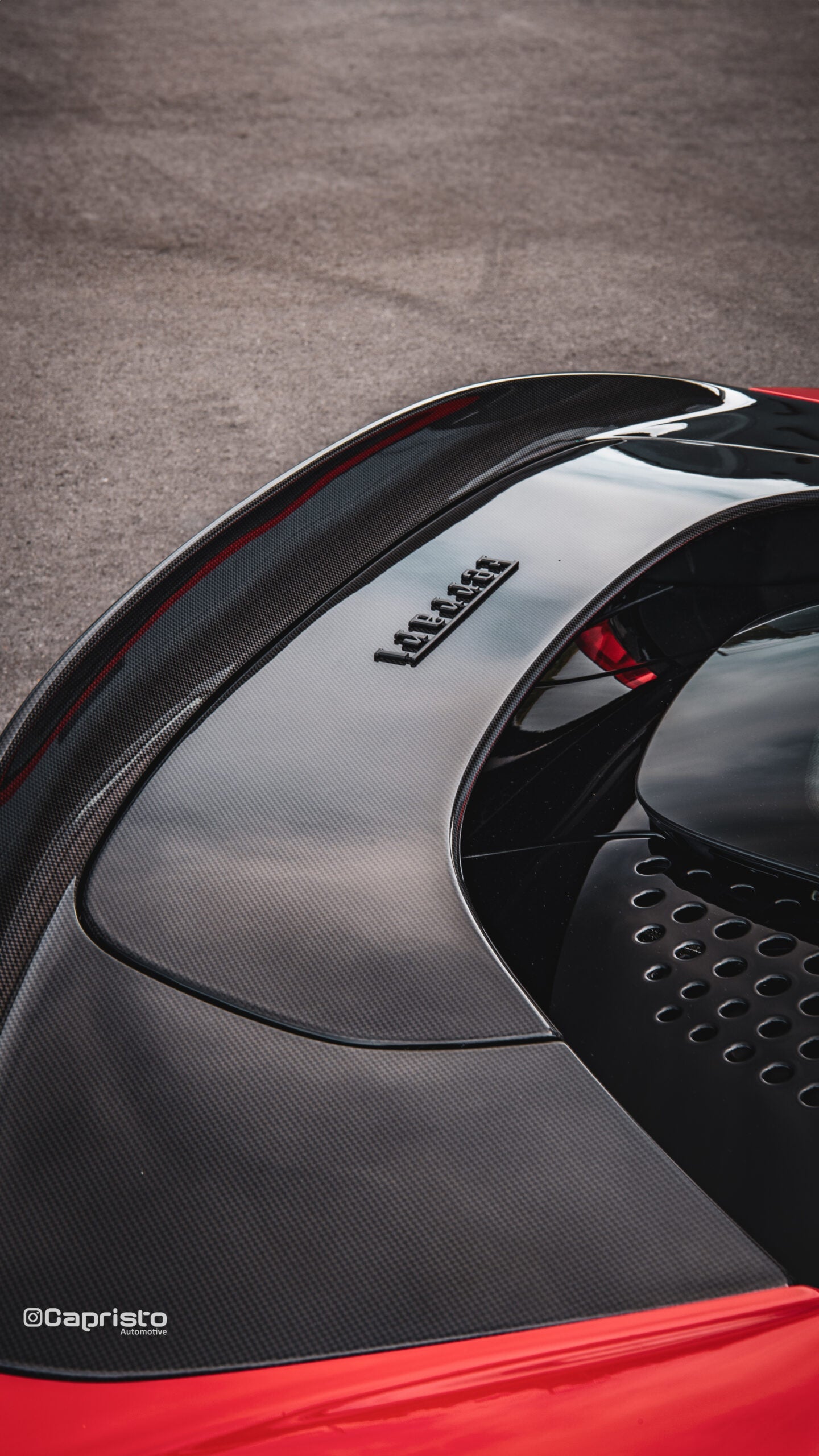 Capristo Ferrari SF90 - Carbon Fiber Rear Spoiler