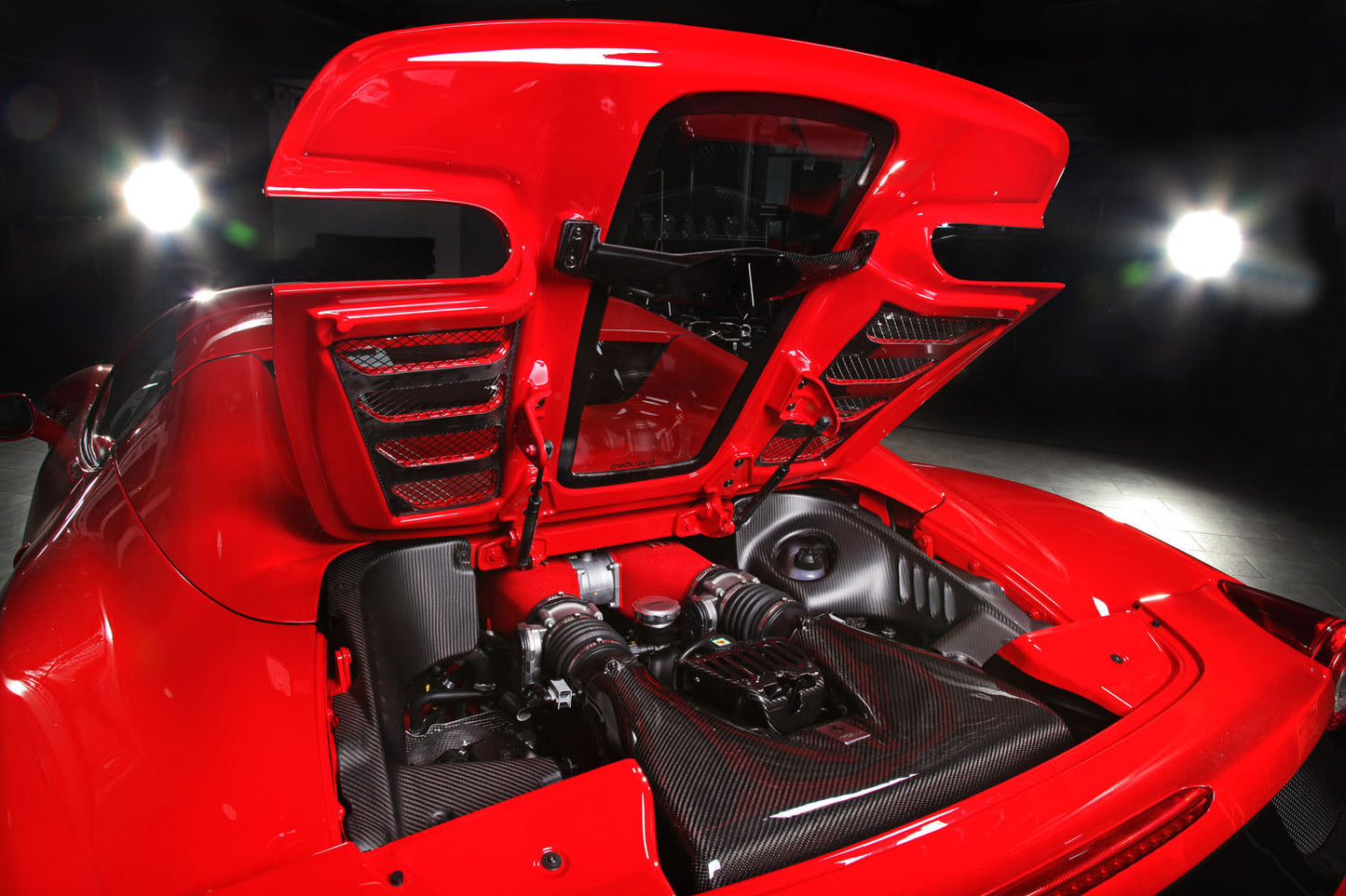 Capristo Ferrari 458 Spider - Carbon Fiber + Glass Bonnet