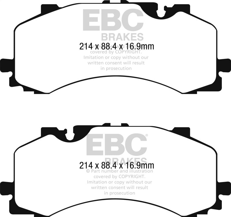 EBC 2016+ Audi Q7 3.0L Supercharged Extra Duty Front Brake Pads