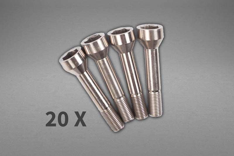 Capristo Ferrari 458 - Wheel Spacers 14mm Front / 17mm Rear (Star Shape) with Titanium Wheel Bolts