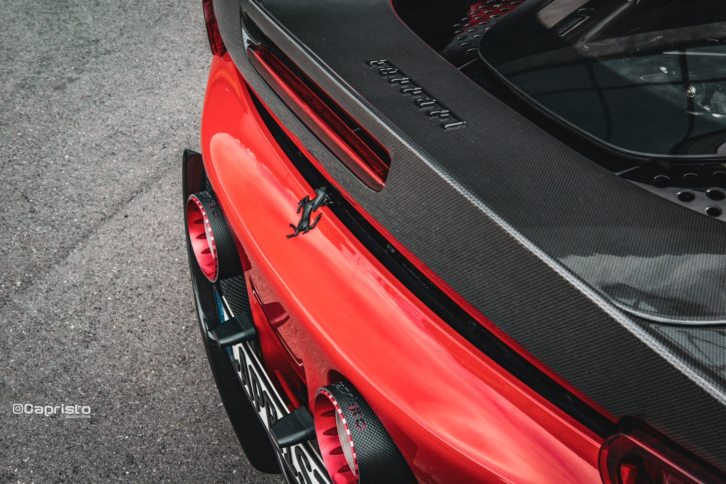 Capristo Ferrari SF90 - Carbon Fiber Rear Spoiler
