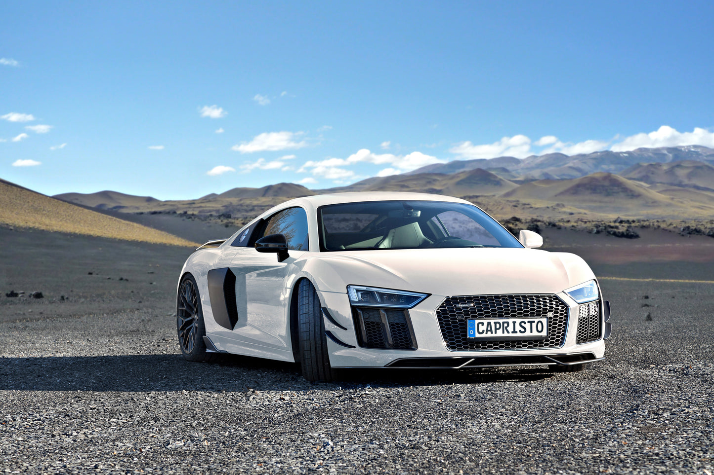 Capristo Audi R8 (Gen2) - Carbon Fiber Front Spoiler + Front Fins (Set)