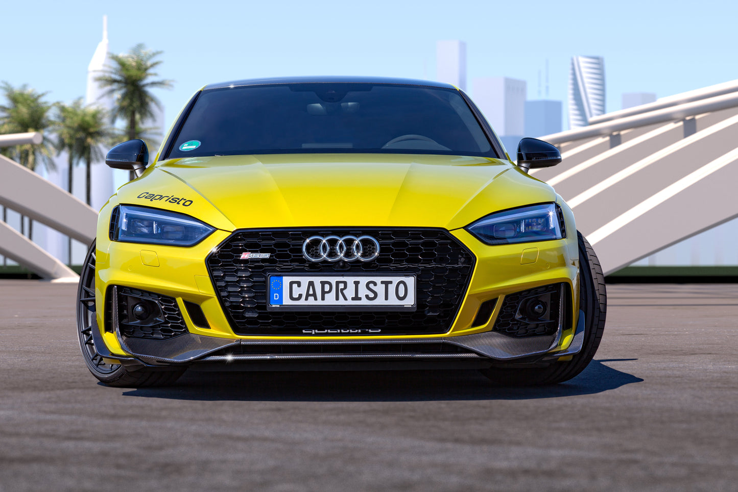 Capristo Audi RS4/5 (B9/F5) - Carbon Fiber Front Spoiler