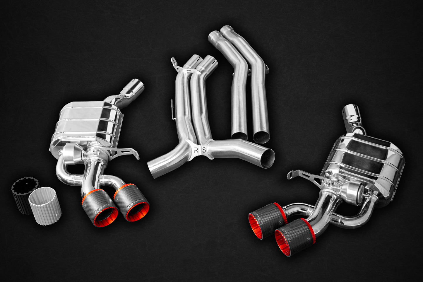 Capristo Audi RS5 (F5) Sportback - Valved Exhaust, MidPipes + Carbon Tips (CES3)