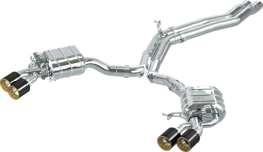 Capristo Audi RS5 (F5) Sportback - Valved Exhaust, MidPipes + Carbon Tips (CES3)