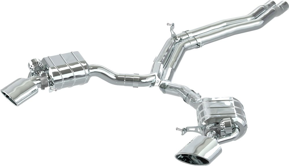 Capristo Audi RS5 (F5) Sportback - Valved Exhaust + MidPipes - Oval RS Tips (CES3)
