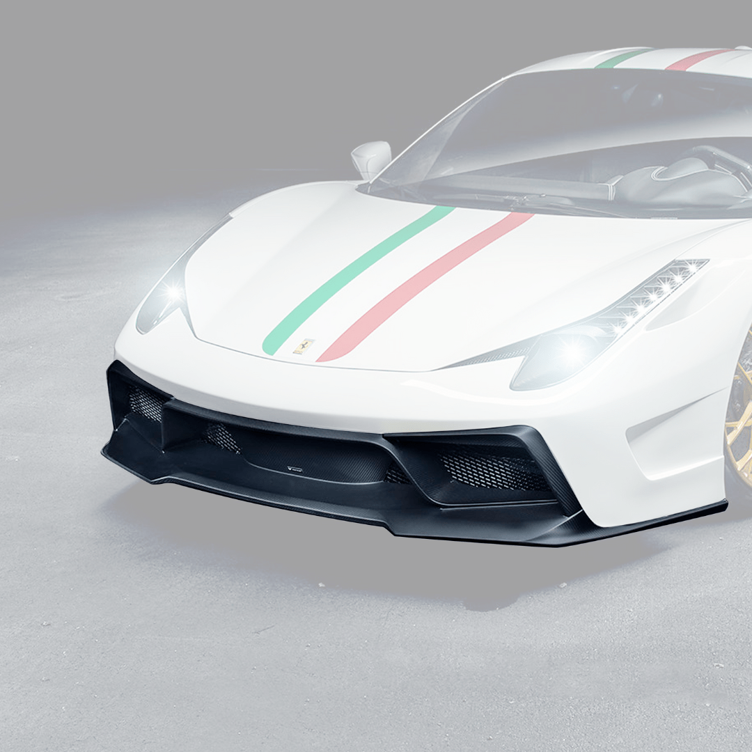 Vorsteiner Ferrari 458 Italia VX Carbon Fiber Front Bumper w/ Front Spoiler