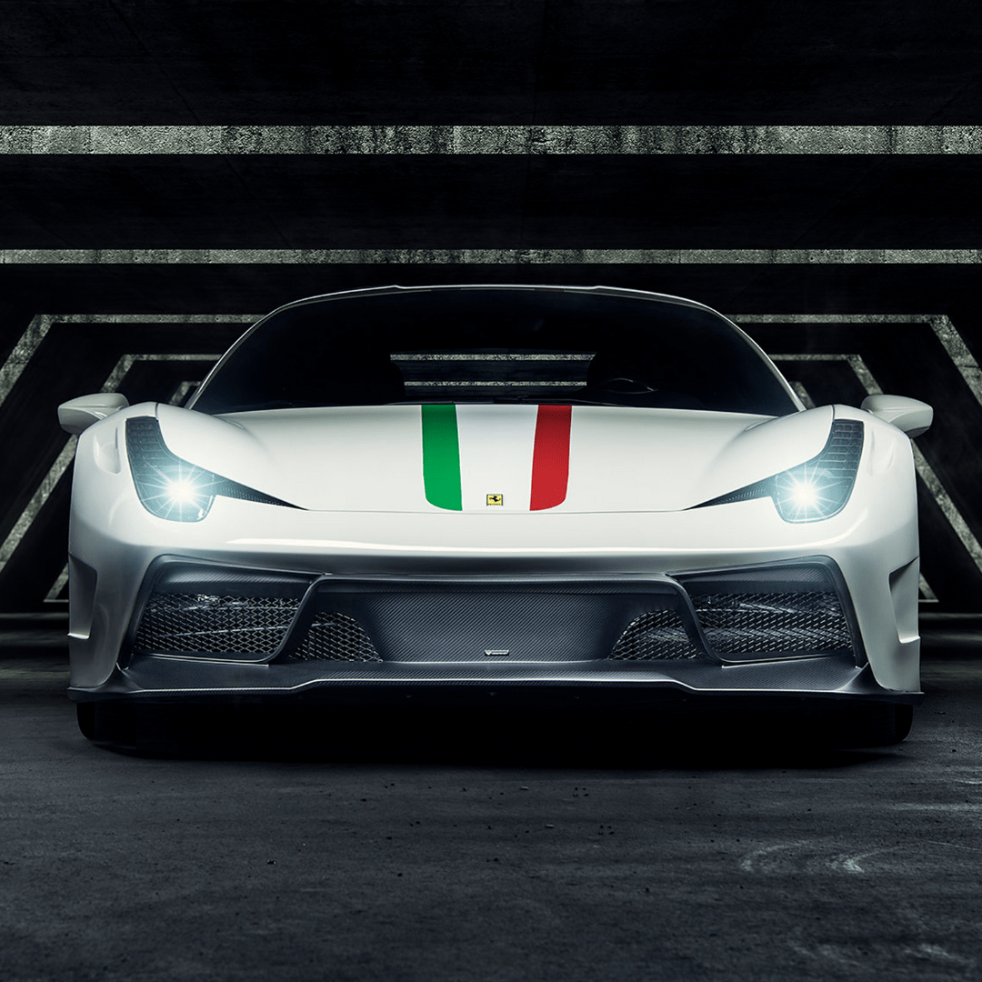 Vorsteiner Ferrari 458 Italia VX Carbon Fiber Front Bumper w/ Front Spoiler