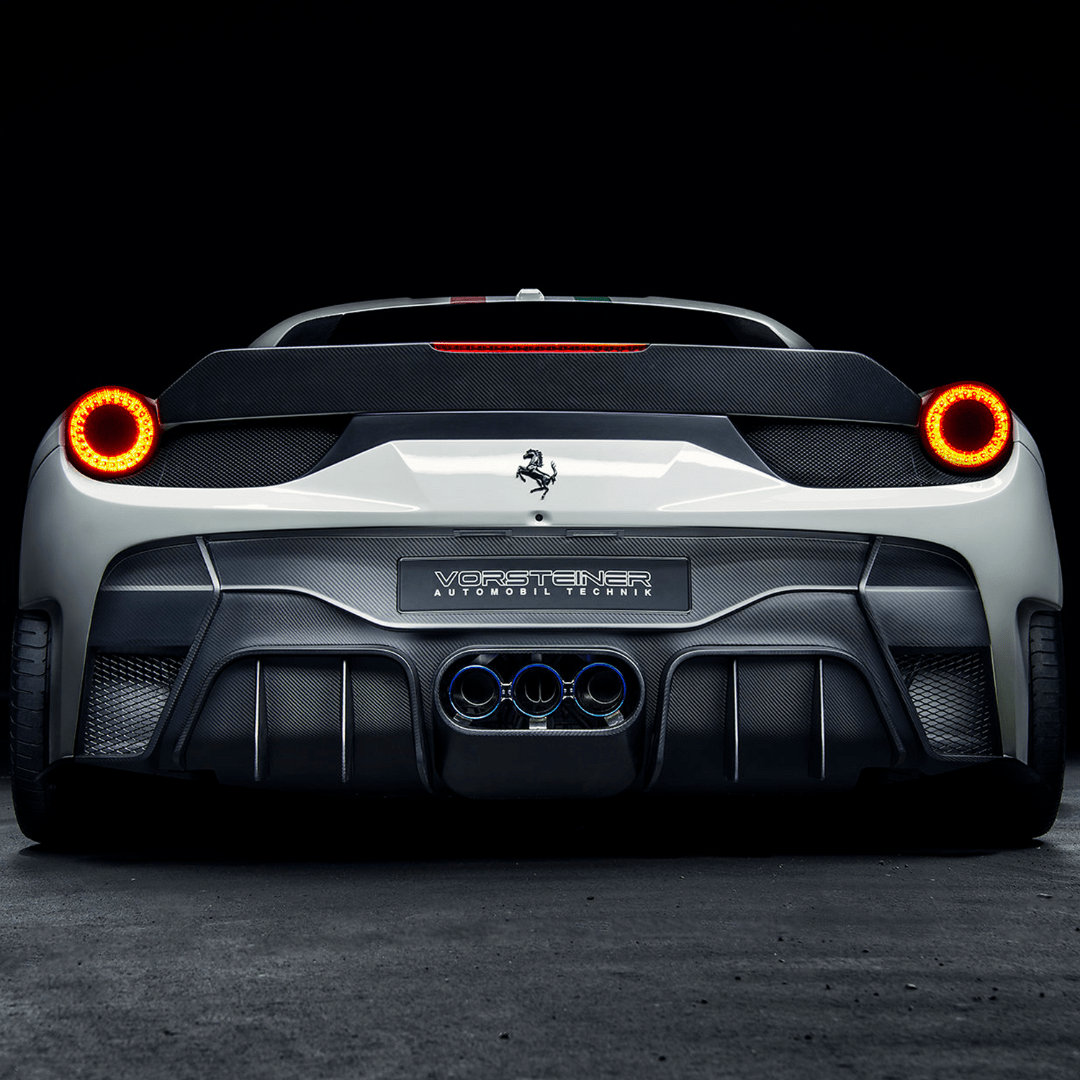 Vorsteiner Ferrari 458 Italia VX Aero Rear Bumper w/ Rear Diffuser (incl. Exhaust Tips)