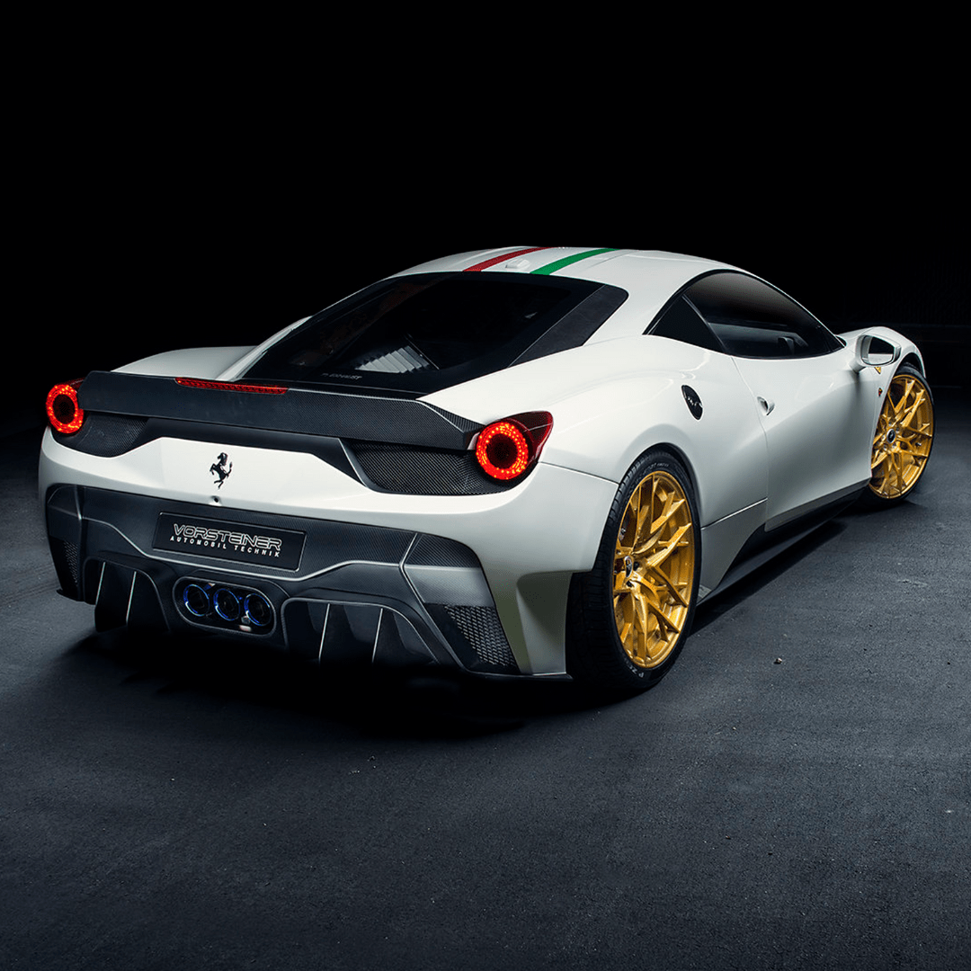 Vorsteiner Ferrari 458 Italia VX Aero Rear Bumper w/ Rear Diffuser (incl. Exhaust Tips)
