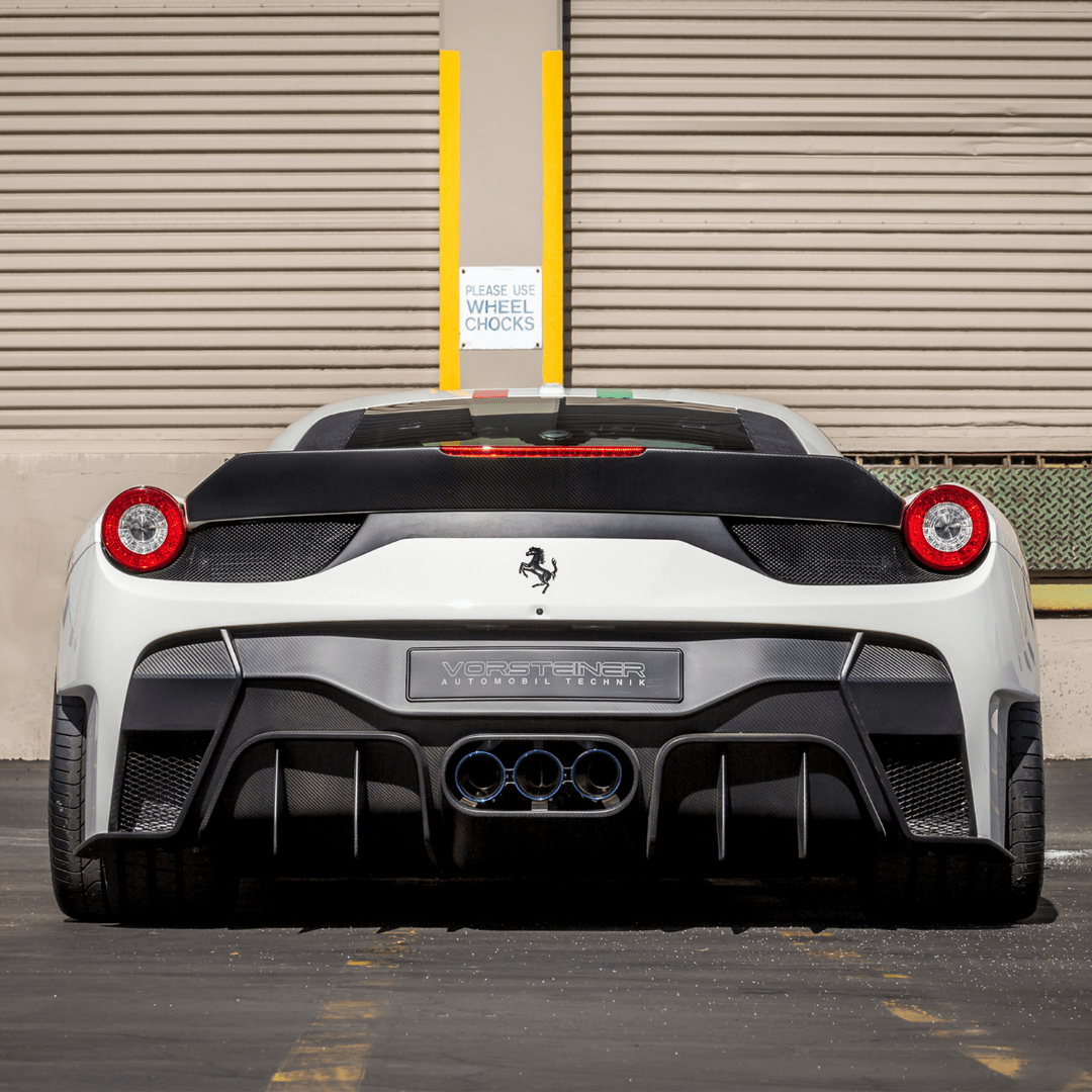 Vorsteiner Ferrari 458 Italia VX Aero Rear Bumper w/ Rear Diffuser (incl. Exhaust Tips)