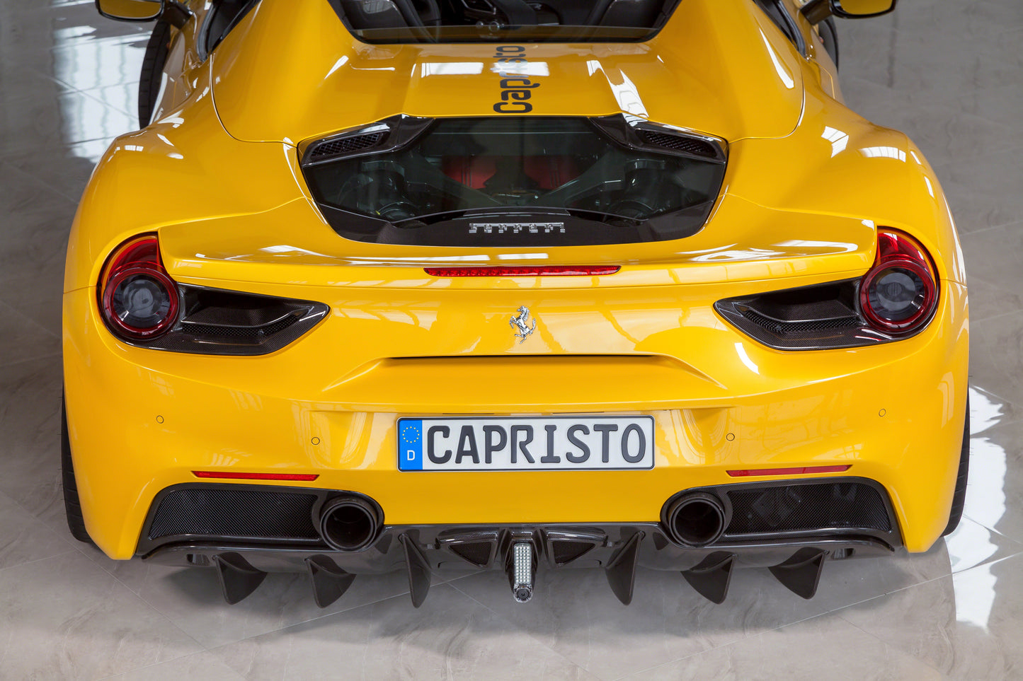 Capristo Ferrari 488 - Carbon Fiber Rear Diffuser