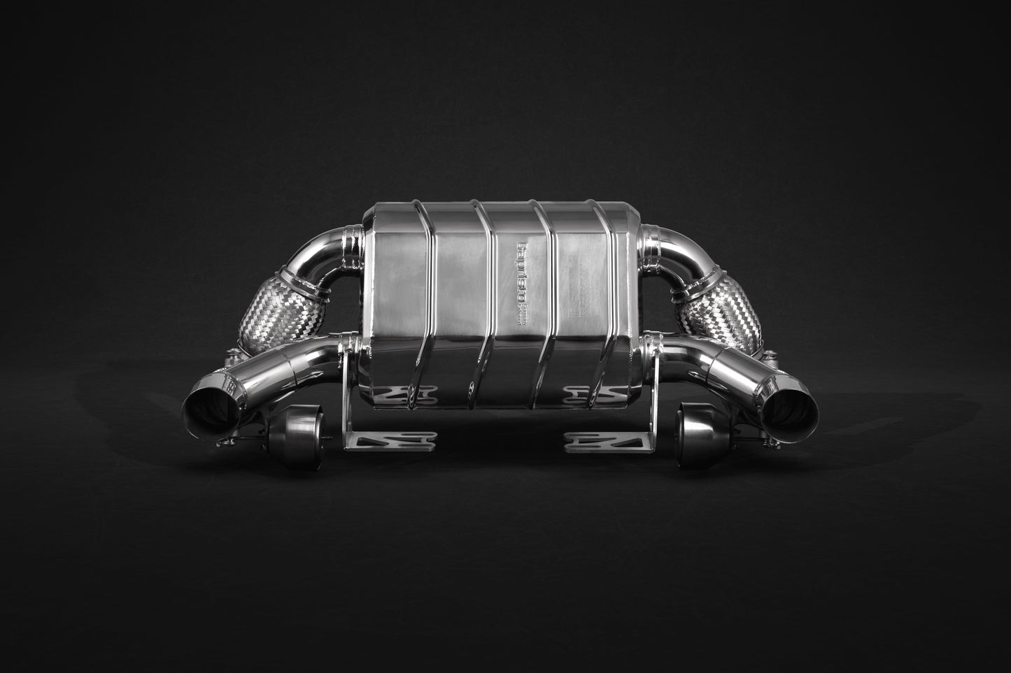 Capristo Ferrari F430 Scuderia/16M - Valved Exhaust, 250 Cell Sport Cats + Heat Protection