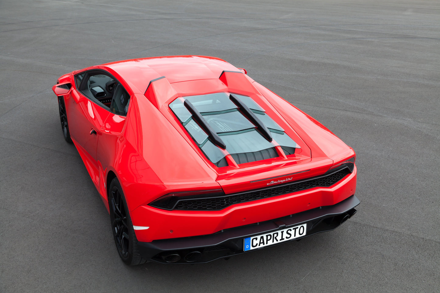 Capristo Lamborghini Huracan - Carbon Fiber + Glass Bonnet (With Scoops)