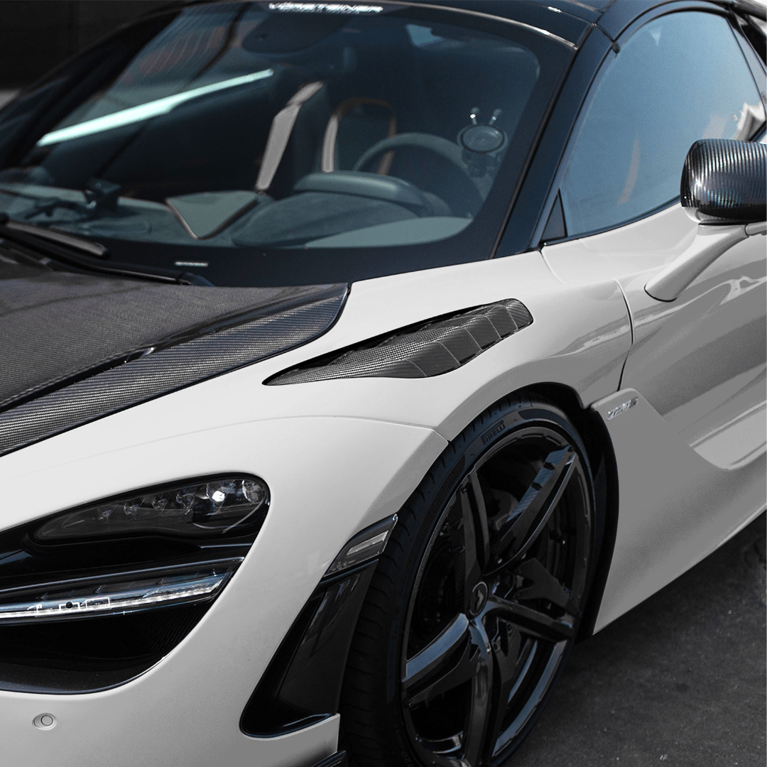 Vorsteiner McLaren 720S Spyder Silverstone Edition Aero Front Fenders w/ Integrated Vents.