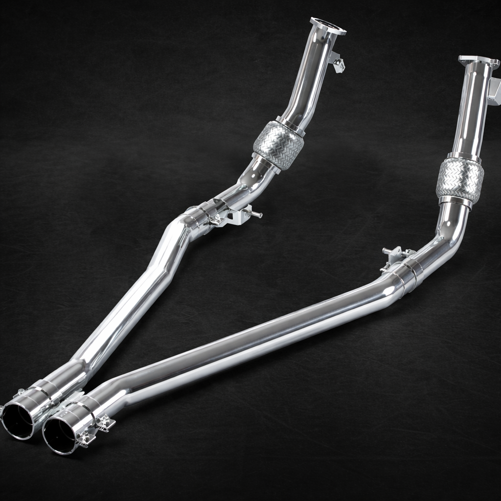 Capristo Porsche 536.1/2 Cayenne V8TT - Front Silencer Spare Connecting Pipes