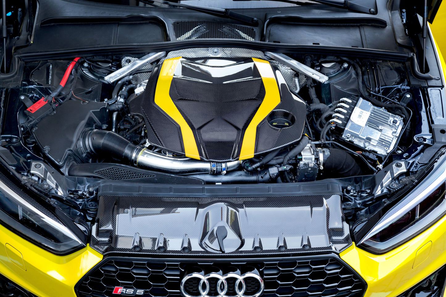 Capristo Audi RS5 (F5) - Carbon Fiber Engine Cover + Lock Cover (Set)