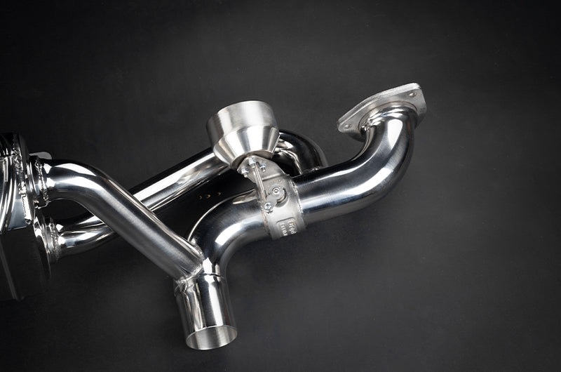 Capristo Porsche 718 GT4RS - Valved Muffler + Slanted Wicrom Tips (for PSE)