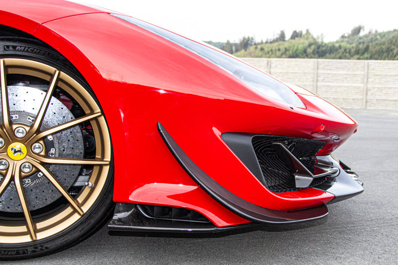 Capristo Ferrari 488 Pista - Carbon Fiber Front Spoiler + Side Wings