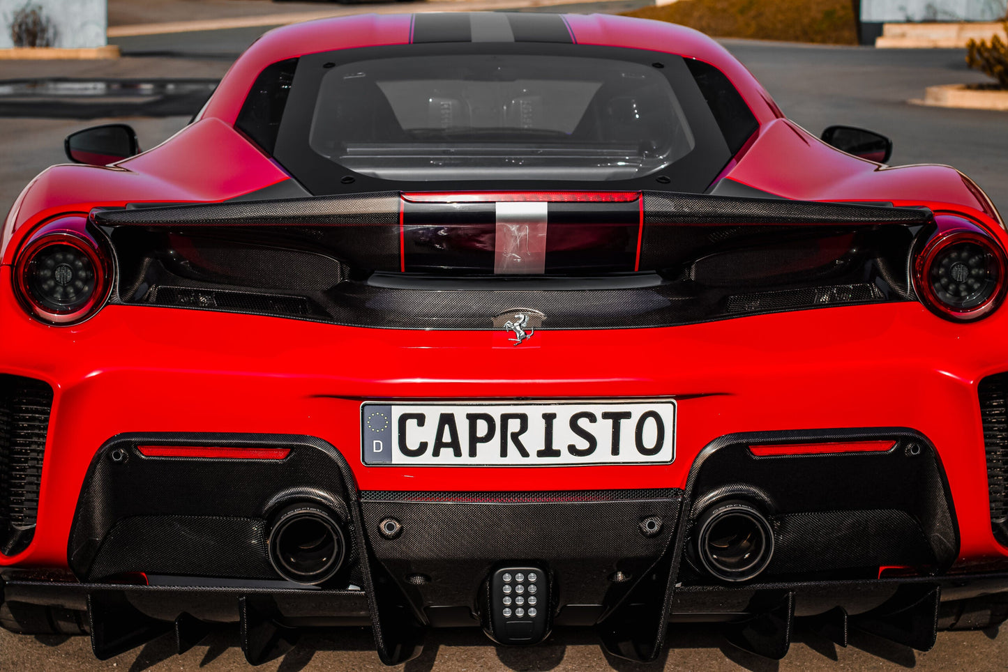 Capristo Ferrari 488 Pista - Carbon Fiber Rear Diffuser
