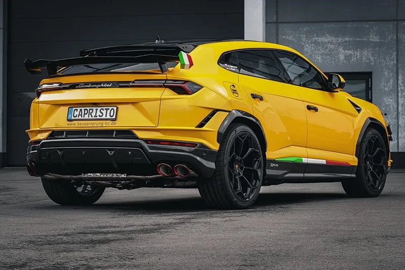 Capristo Lamborghini Urus Performante - Valved Exhaust, MidSilencer Spare + Wicrom "Performante" Tips (OE Actuators)