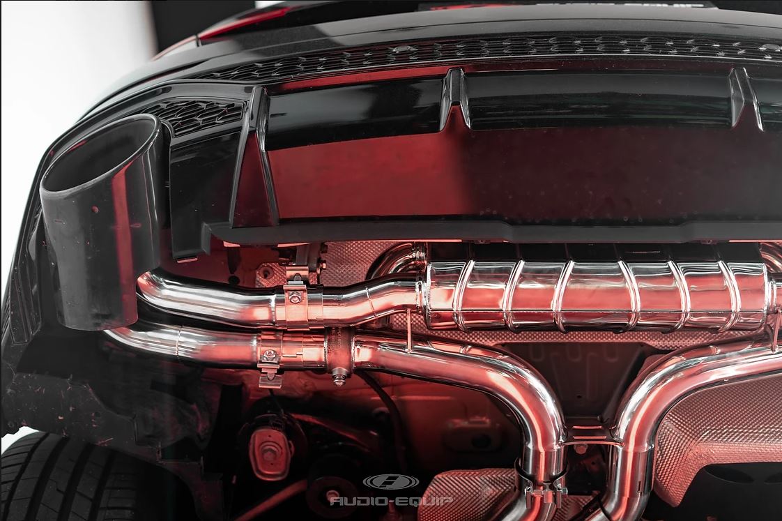 Capristo Audi RSQ8 - Valved Exhaust + MidSilencer Spare - OEM Tips (OE Actuators)