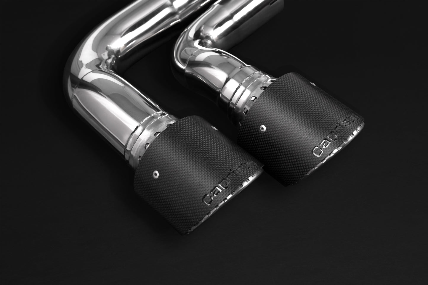 Capristo Porsche 536 Cayenne 3.0T/E-Hybrid (19+) - Valved Exhaust, MidSilencer Spares + Carbon Tips (CES3)